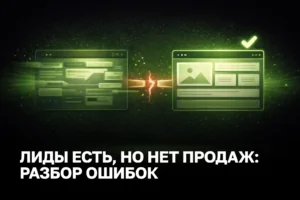 Почему лиды есть, а продаж нет: основные ошибки и как их исправить